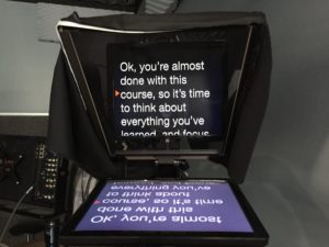 4. Read off a teleprompter. It's harder than it looks.