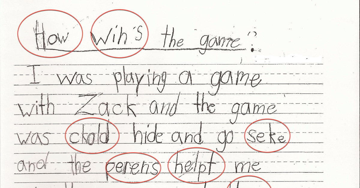 Spelling-Test-Mistakes-Circled